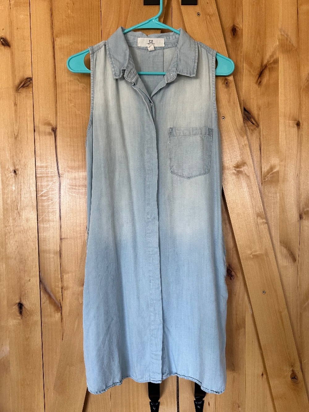 Thread & Supply Light Wash Denim Midi Dress